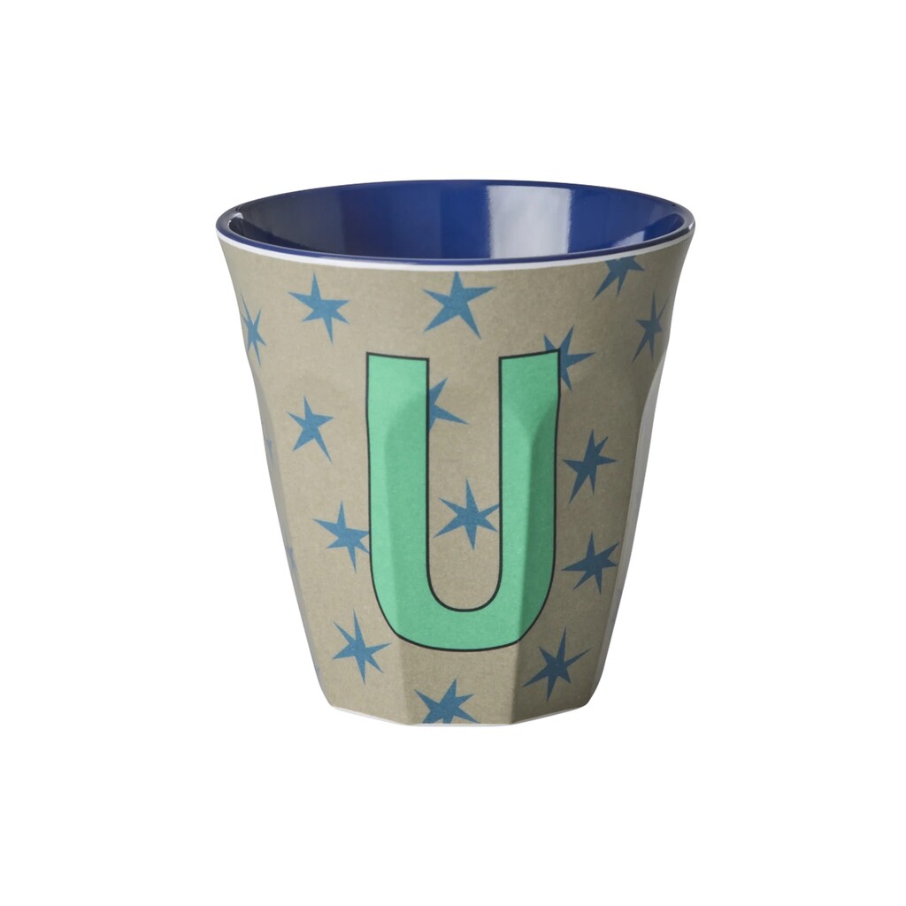 Melamin Buchstabenbecher Stars