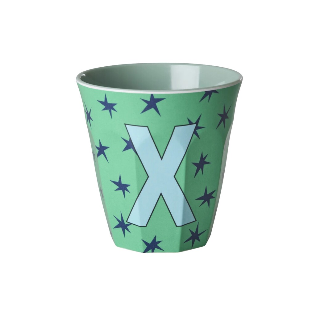 Melamin Buchstabenbecher Stars