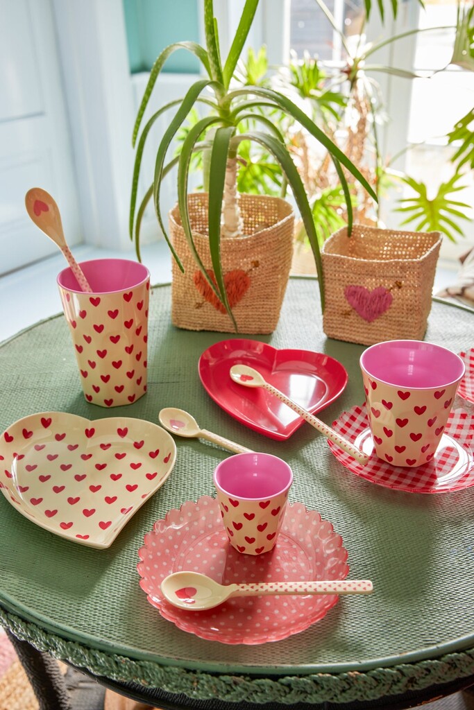 RICE Melamin Herz Platte Red Kiss online kaufen bei SKANDEKO (Ansicht 2)