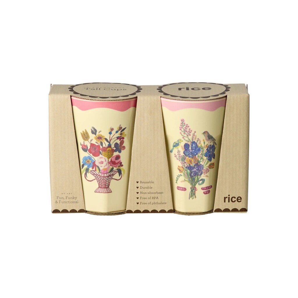 Melamin Hohe Becher Nathalie Lété 2er Pack