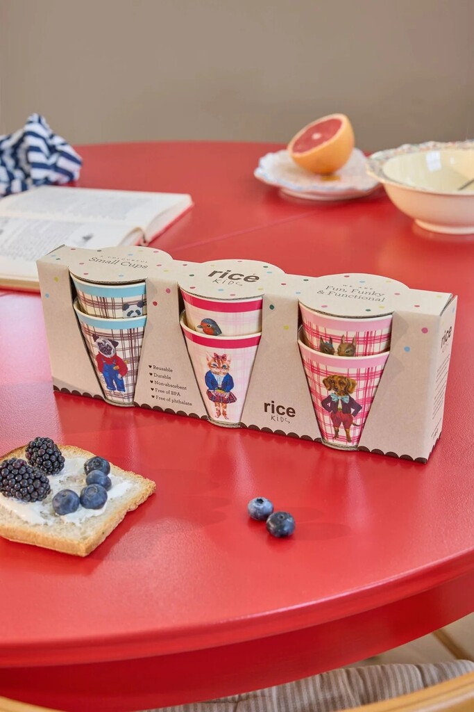RICE Melamin Kinder Becher Nathalie Lété Print 6er Pack online kaufen bei SKANDEKO (Ansicht 2)