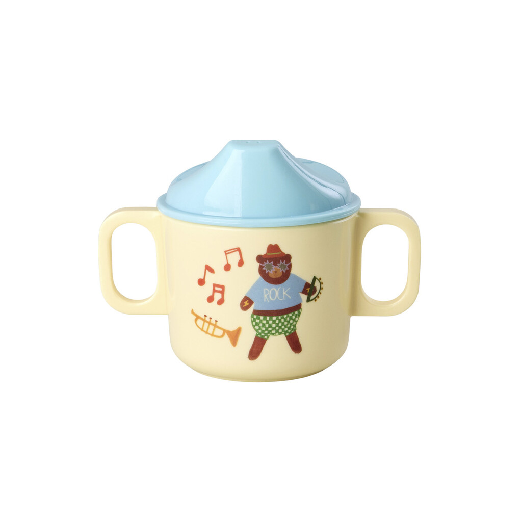 RICE Melamin Baby-Trinkbecher mit 2 Henkeln Music Band online kaufen bei SKANDEKO
