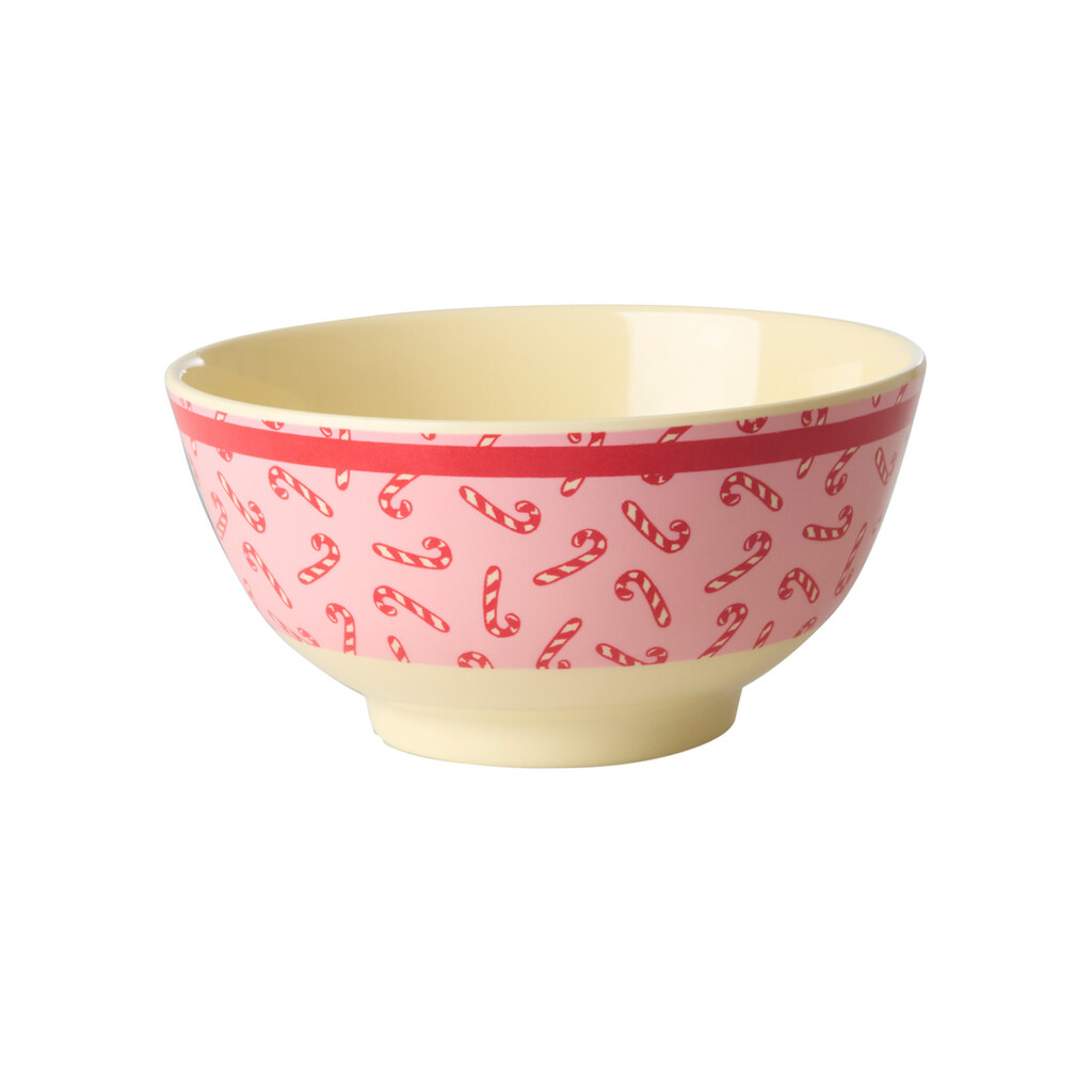 RICE Melamin Schüssel Candy Cane - Medium online kaufen bei SKANDEKO