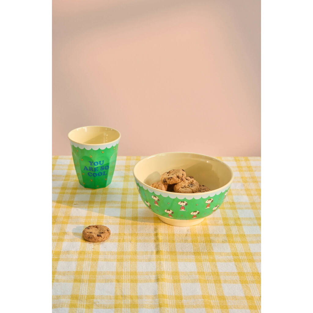 RICE Melamin Schale mit Snoopy - Medium