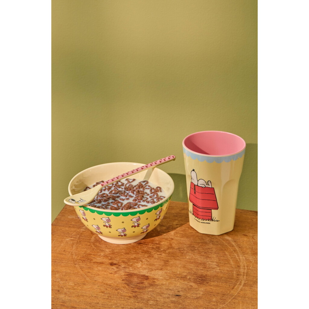 RICE Melamin Schale mit Snoopy - Medium
