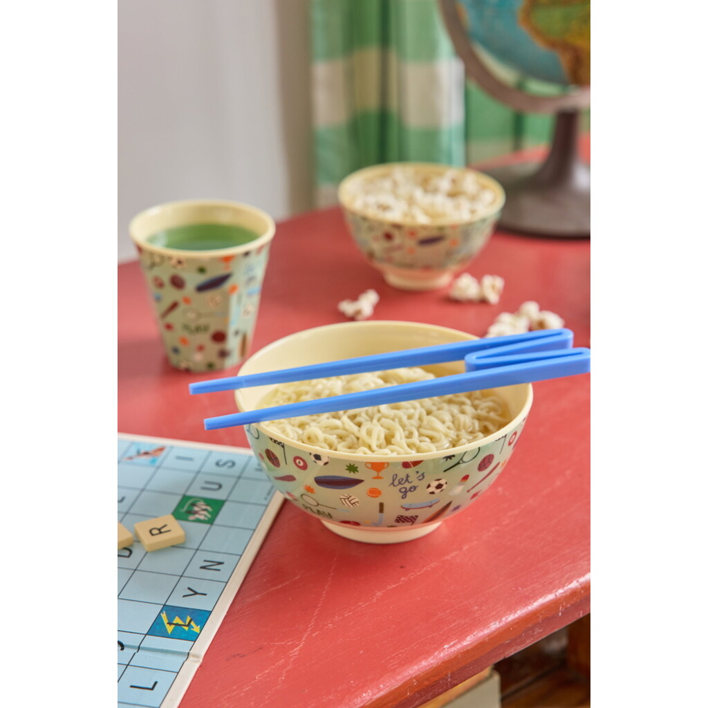 RICE Melamin Kinder Schüssel Sports - Medium