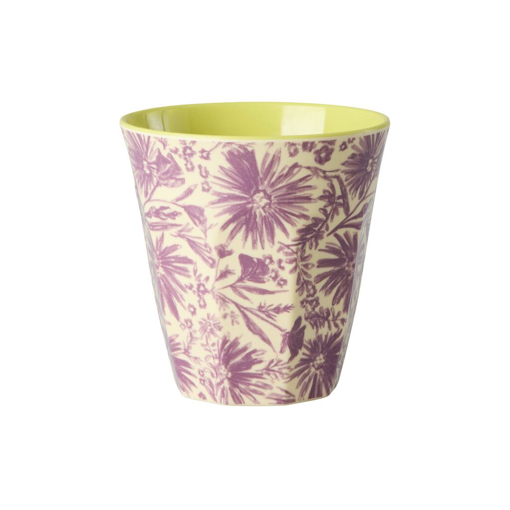 RICE Melamin Becher Flower Press - Medium online kaufen bei SKANDEKO