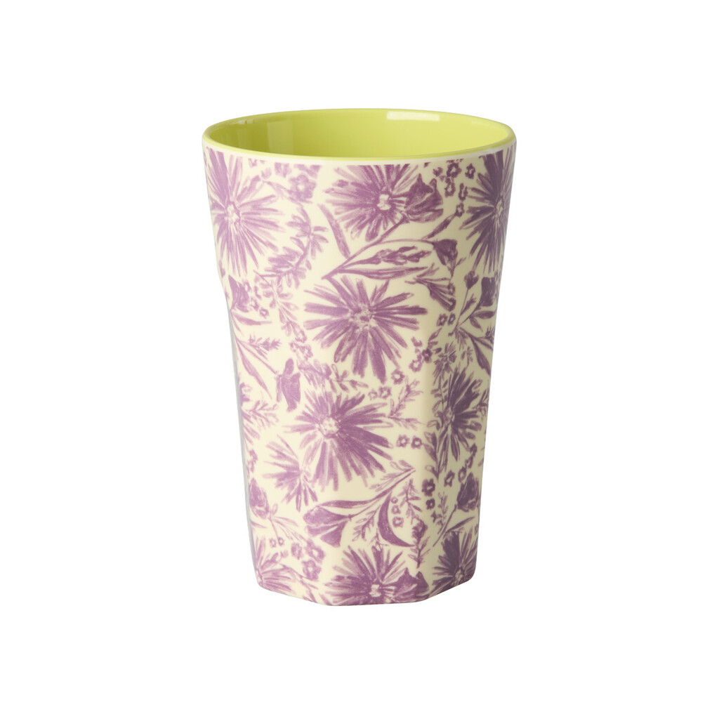 RICE Hoher Melamin Becher Flower Press online kaufen bei SKANDEKO