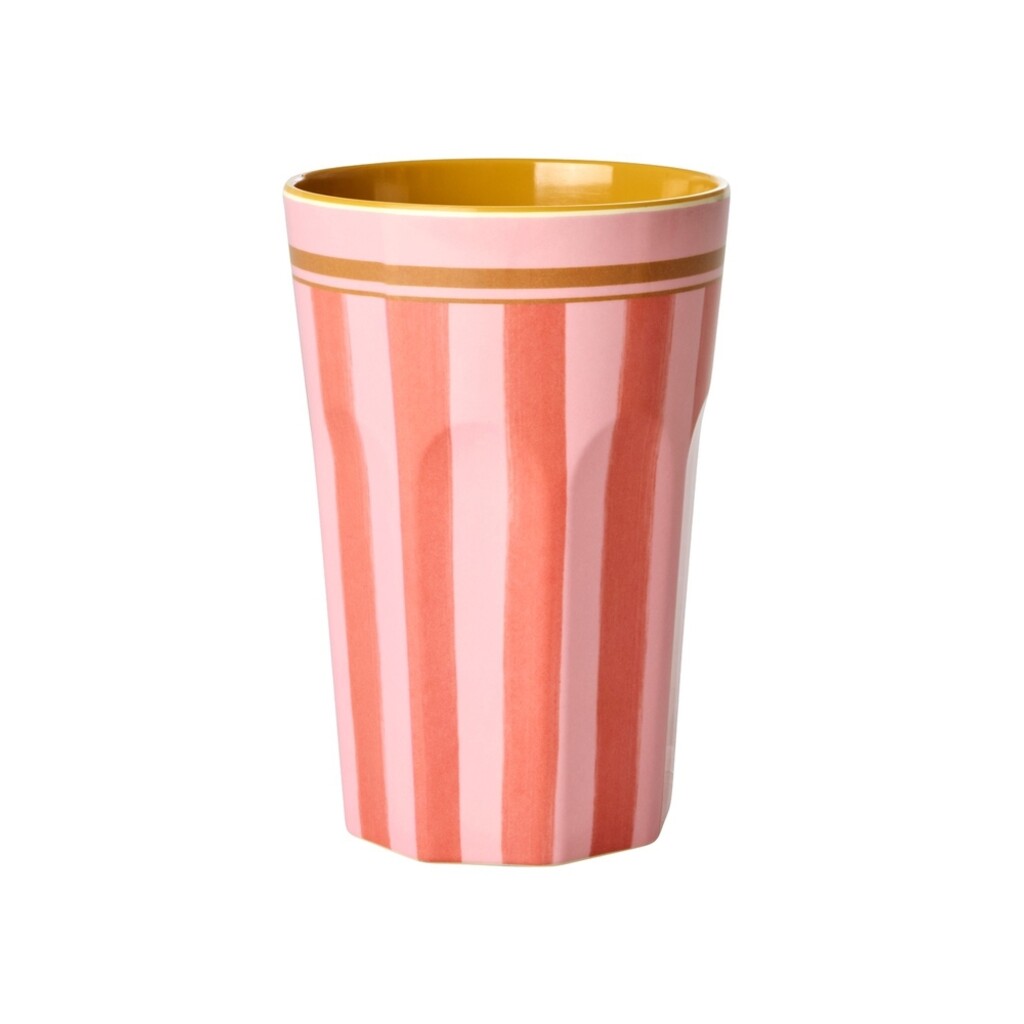 RICE Hoher Melamin Becher Organic Stripes online kaufen bei SKANDEKO