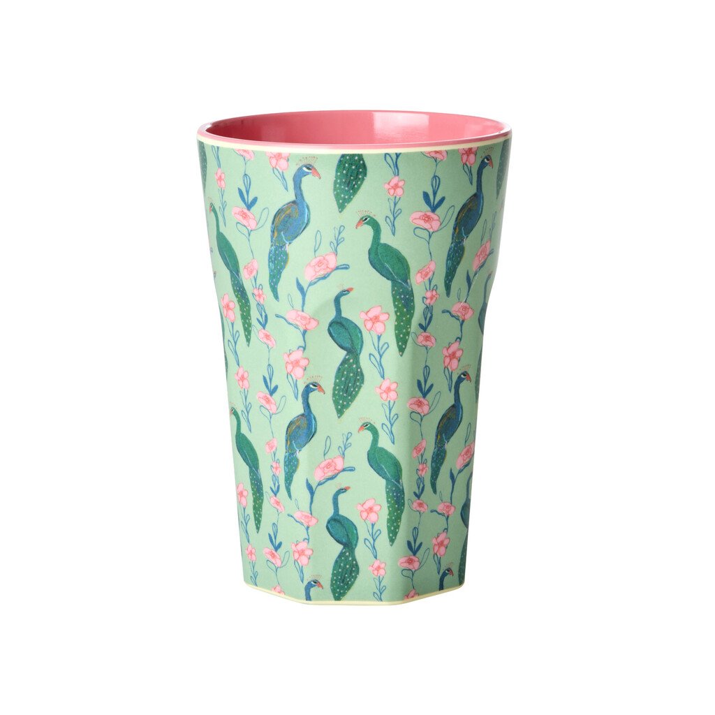 RICE Melamin hoher Becher Peacock Power online kaufen bei SKANDEKO