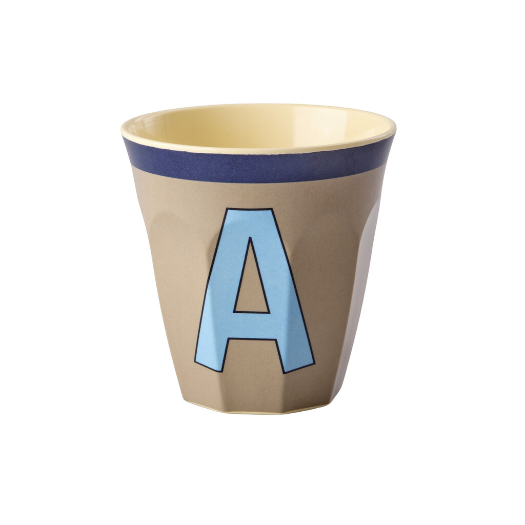 RICE Melamin Buchstabenbecher Vintage Medium online kaufen bei SKANDEKO