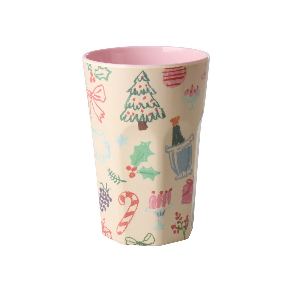 RICE Melamin Becher Xmas Galore - Hoher Trinkbecher online kaufen bei SKANDEKO