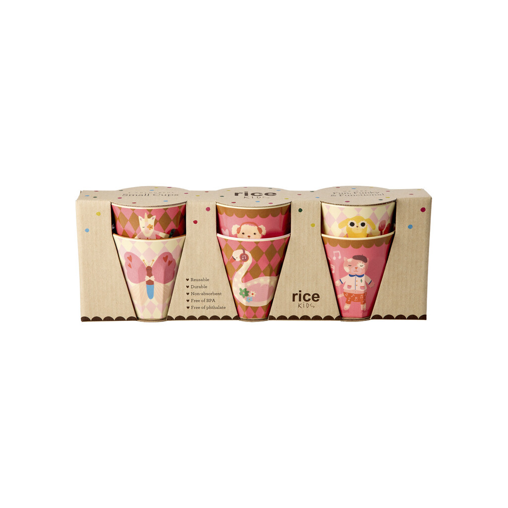 RICE Melamin Kinderbecher Music Band Small 6er-Pack online kaufen bei SKANDEKO (Ansicht 2)