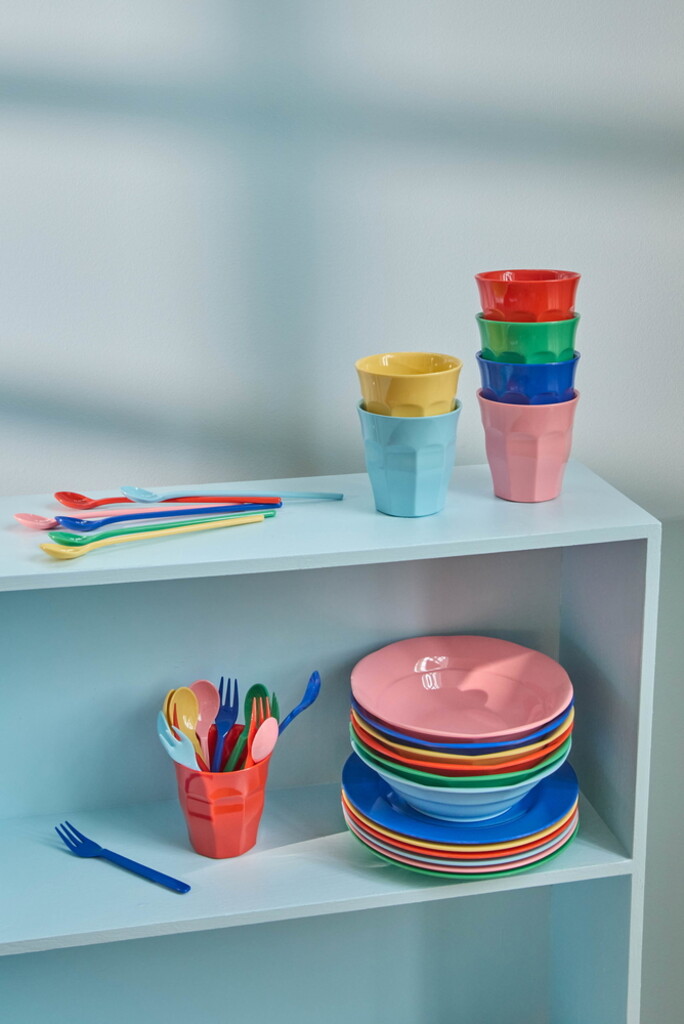 RICE Melamin Latte Löffel Set – Bunt (6er-Set) online kaufen bei SKANDEKO (Ansicht 2)