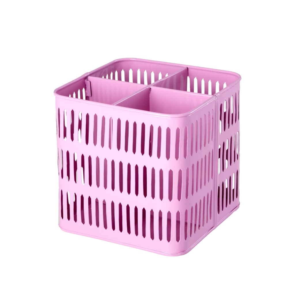 RICE Metall Korb quadratisch pink online kaufen bei SKANDEKO