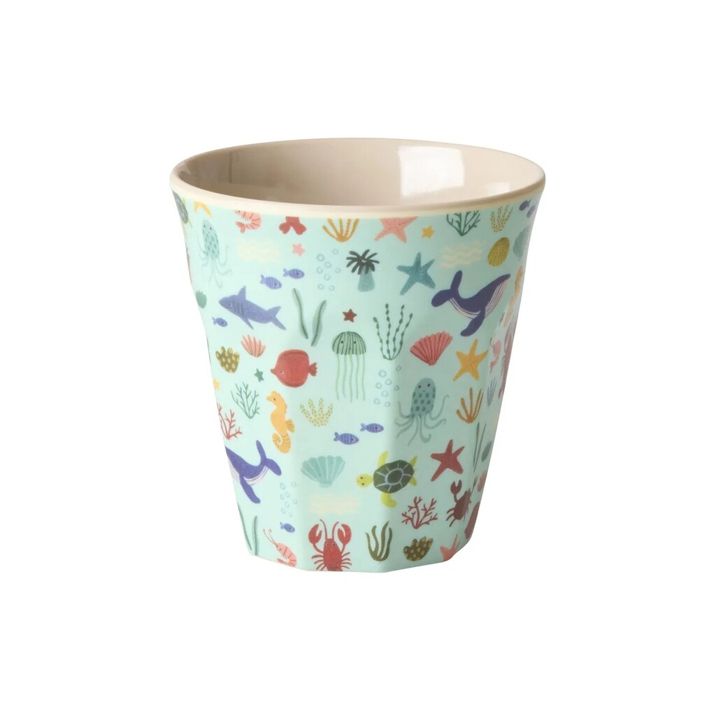 Mittelgroße Kinderbecher Ocean Print