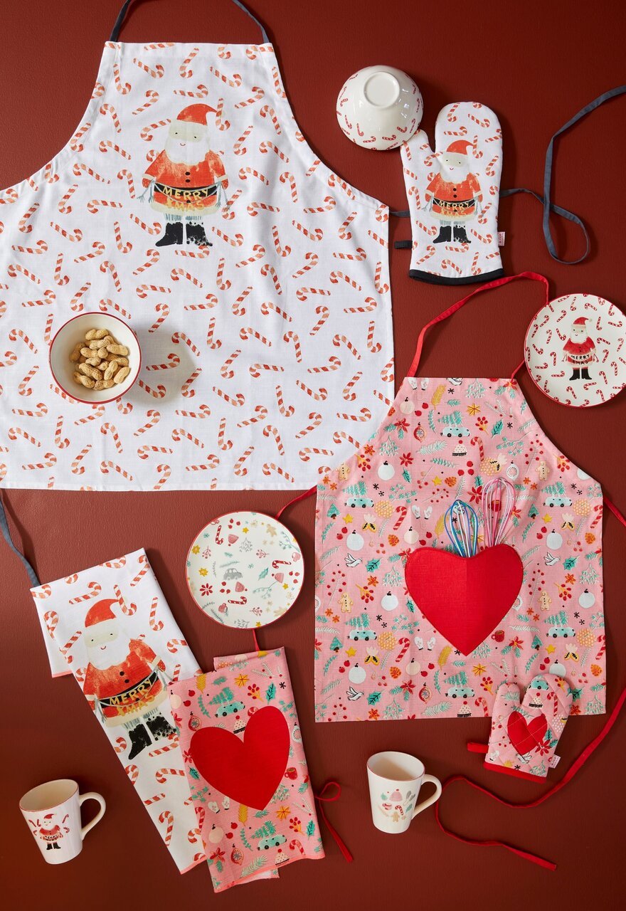 RICE Ofenhandschuh Santa and Candy Cane aus Baumwolle online kaufen bei SKANDEKO (Ansicht 2)