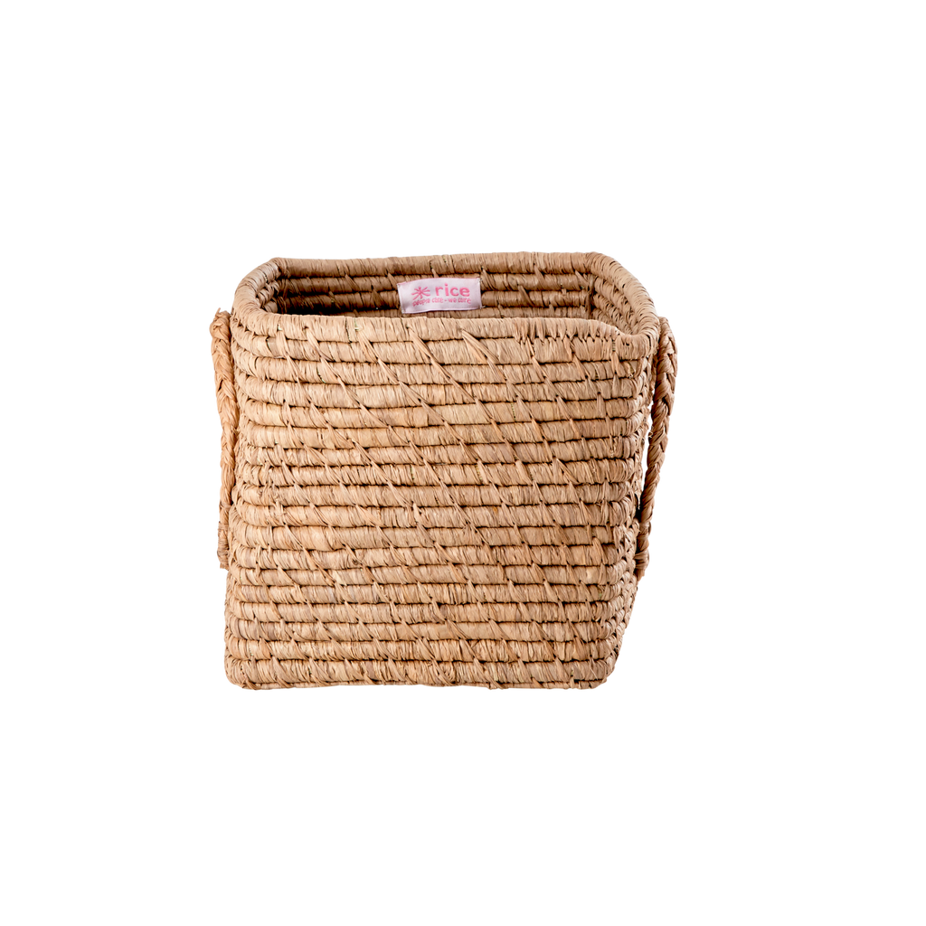 RICE quadratischer Korb Raffia