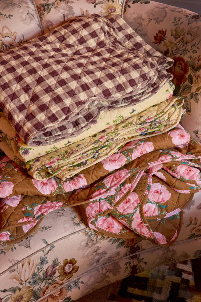 RICE Tagesdecke Quilt Retro Bouquet online kaufen bei SKANDEKO (Ansicht 2)