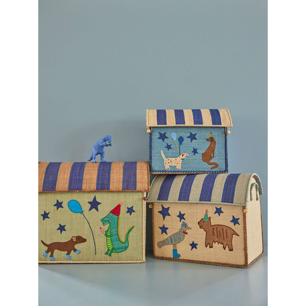 Raffia Spielzeug Aufbewahrungskörbe Party Animal 3er Set