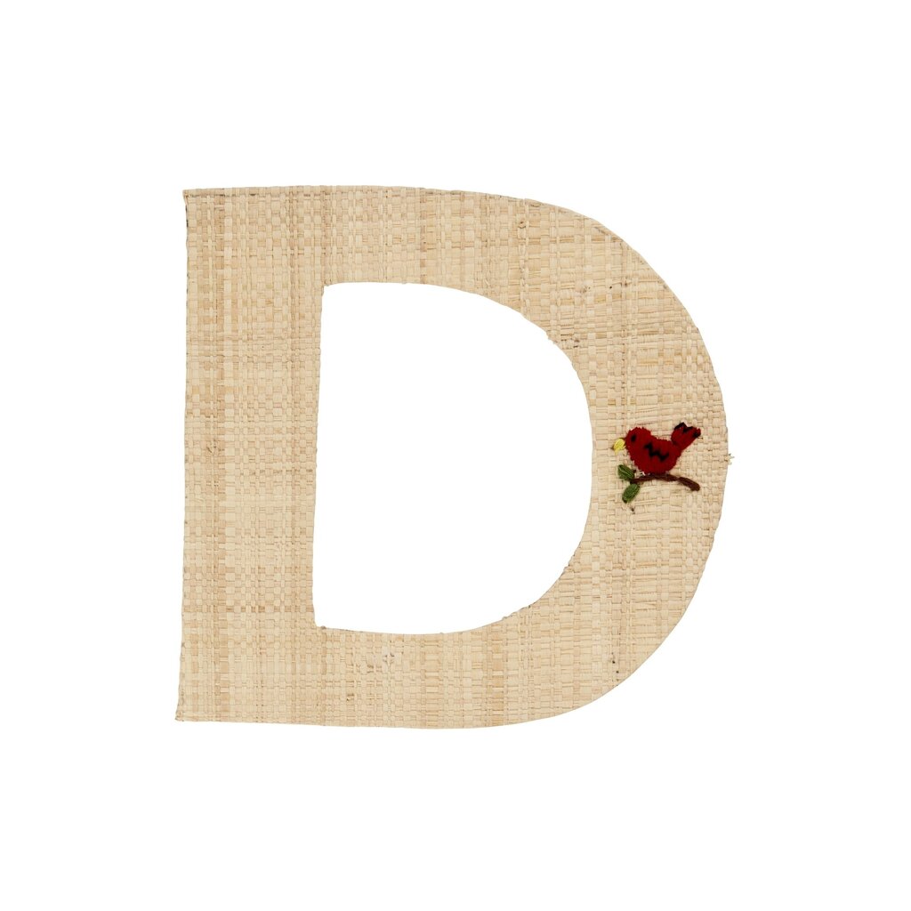 RICE Raffia Buchstaben Sticker online kaufen bei SKANDEKO