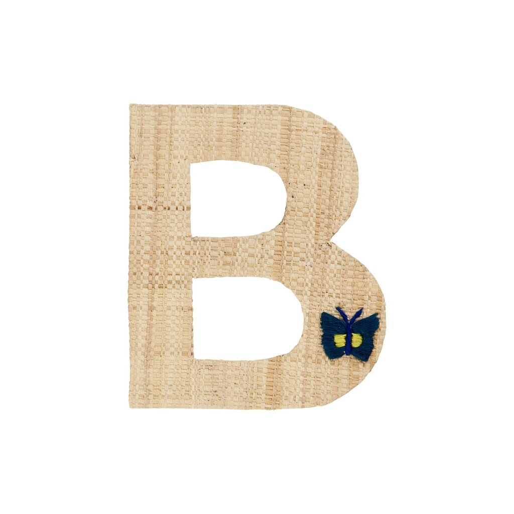 Raffia Buchstaben Sticker