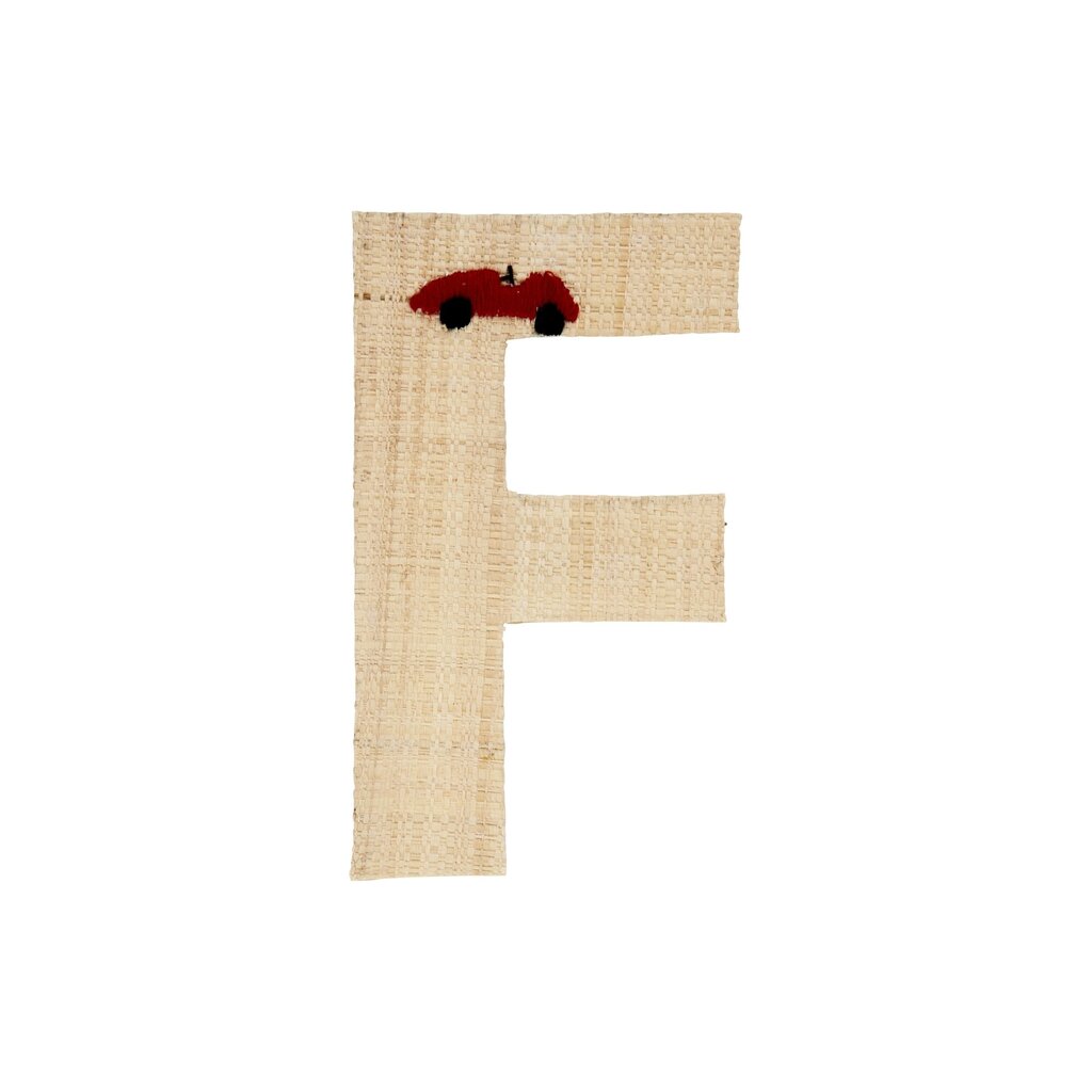 Raffia Buchstaben Sticker