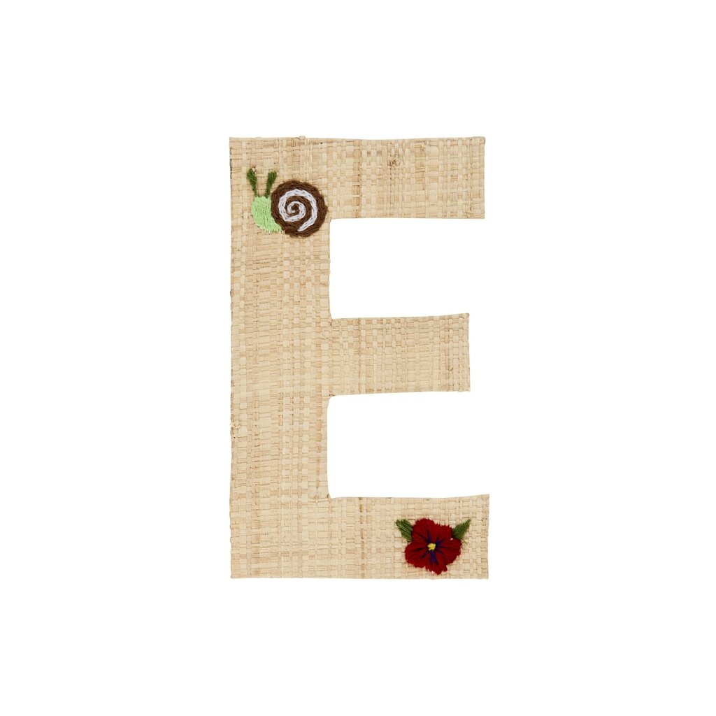 Raffia Buchstaben Sticker