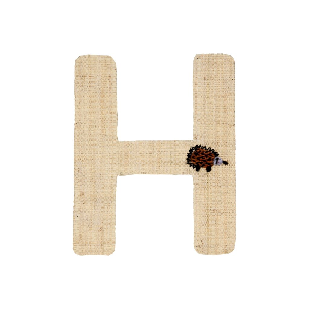 Raffia Buchstaben Sticker