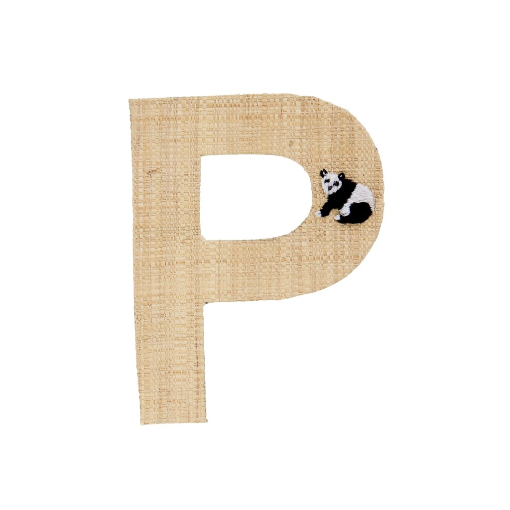 Raffia Buchstaben Sticker