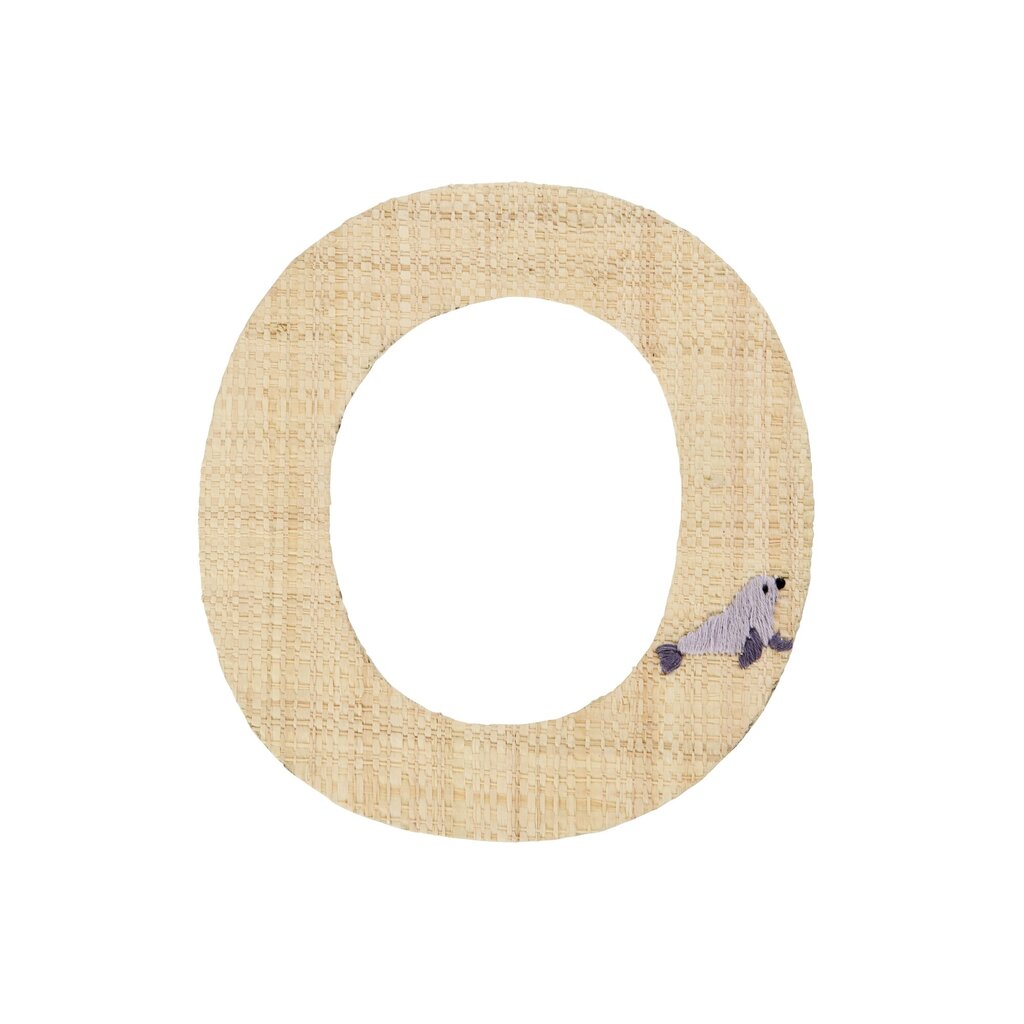 Raffia Buchstaben Sticker