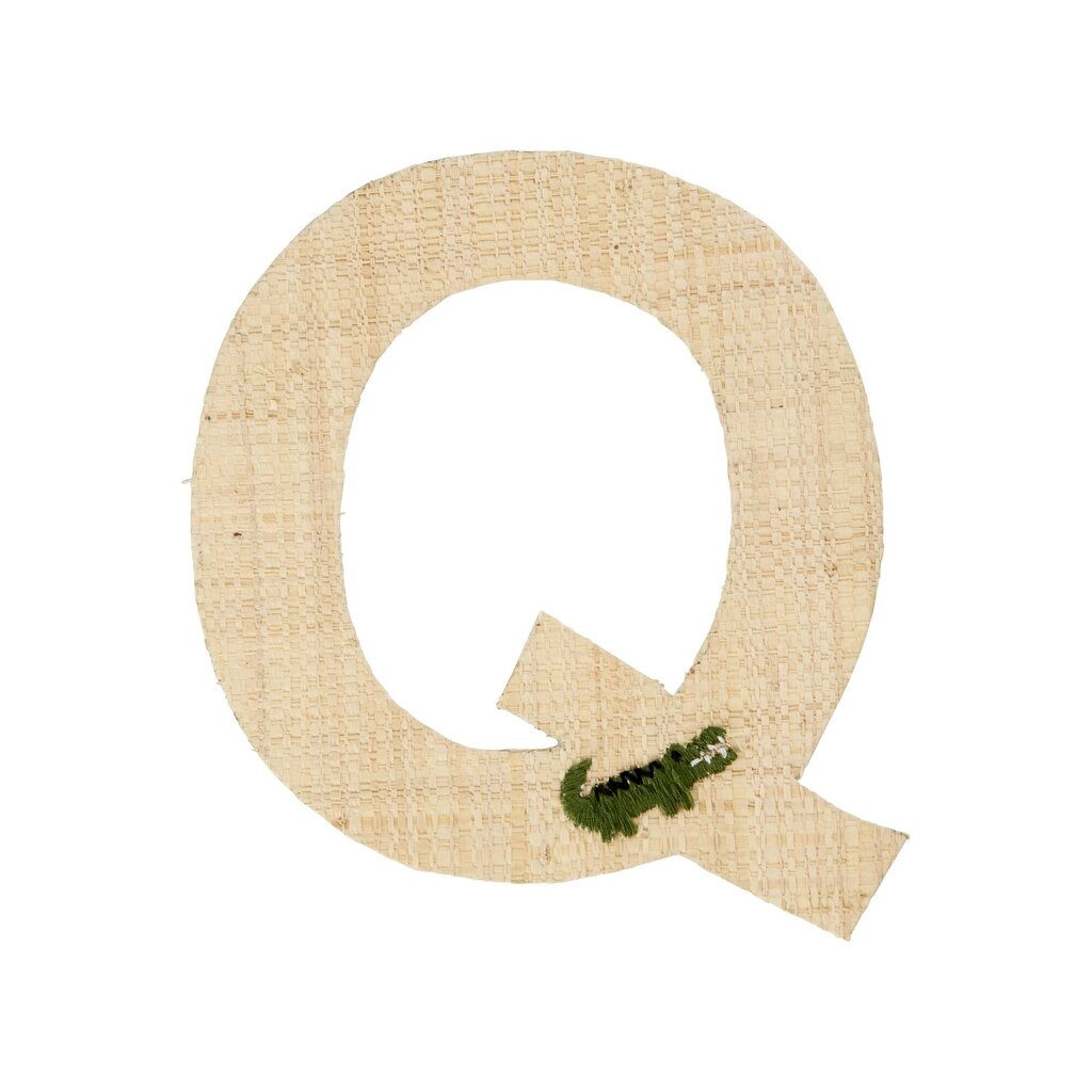 Raffia Buchstaben Sticker