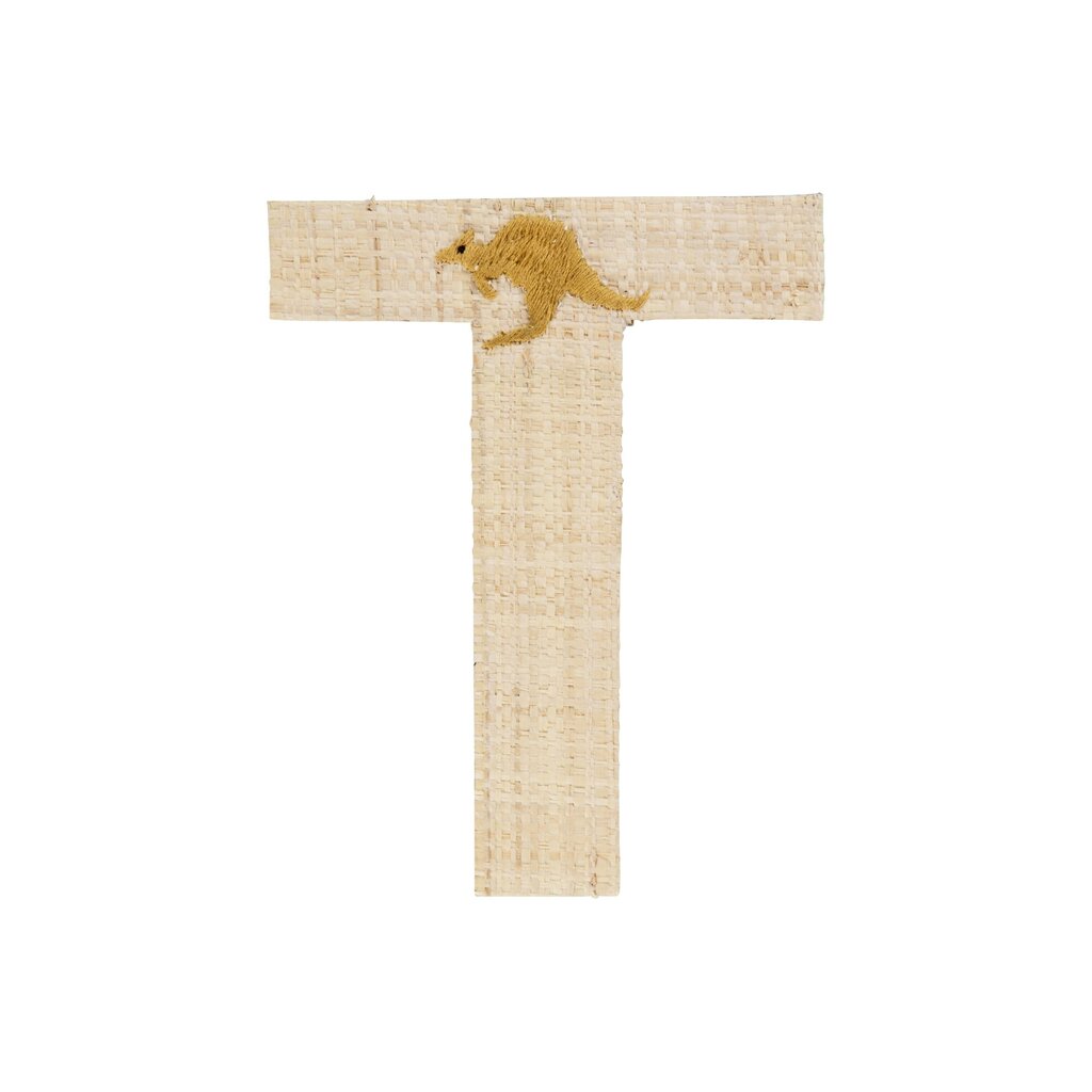 Raffia Buchstaben Sticker