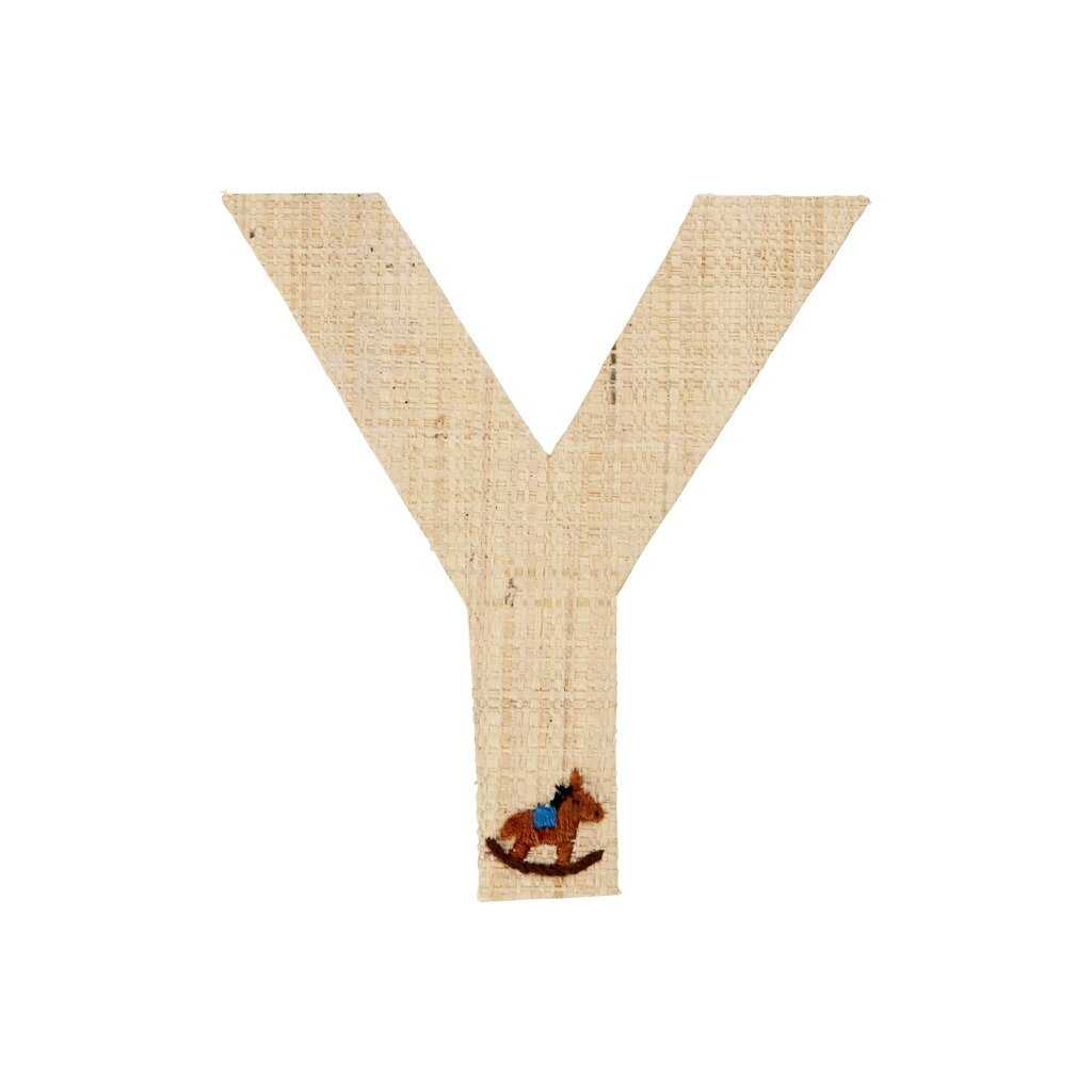 Raffia Buchstaben Sticker