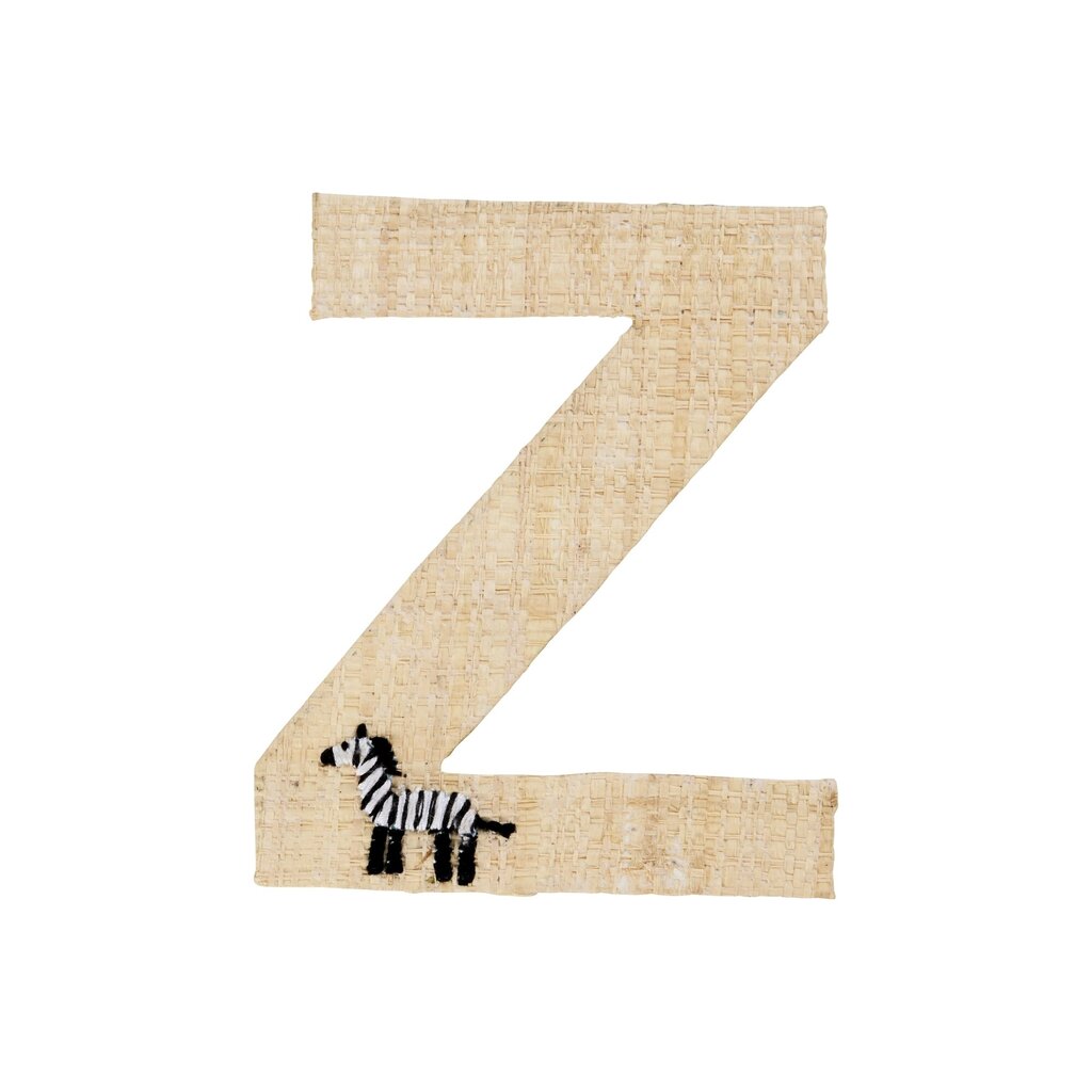 Raffia Buchstaben Sticker