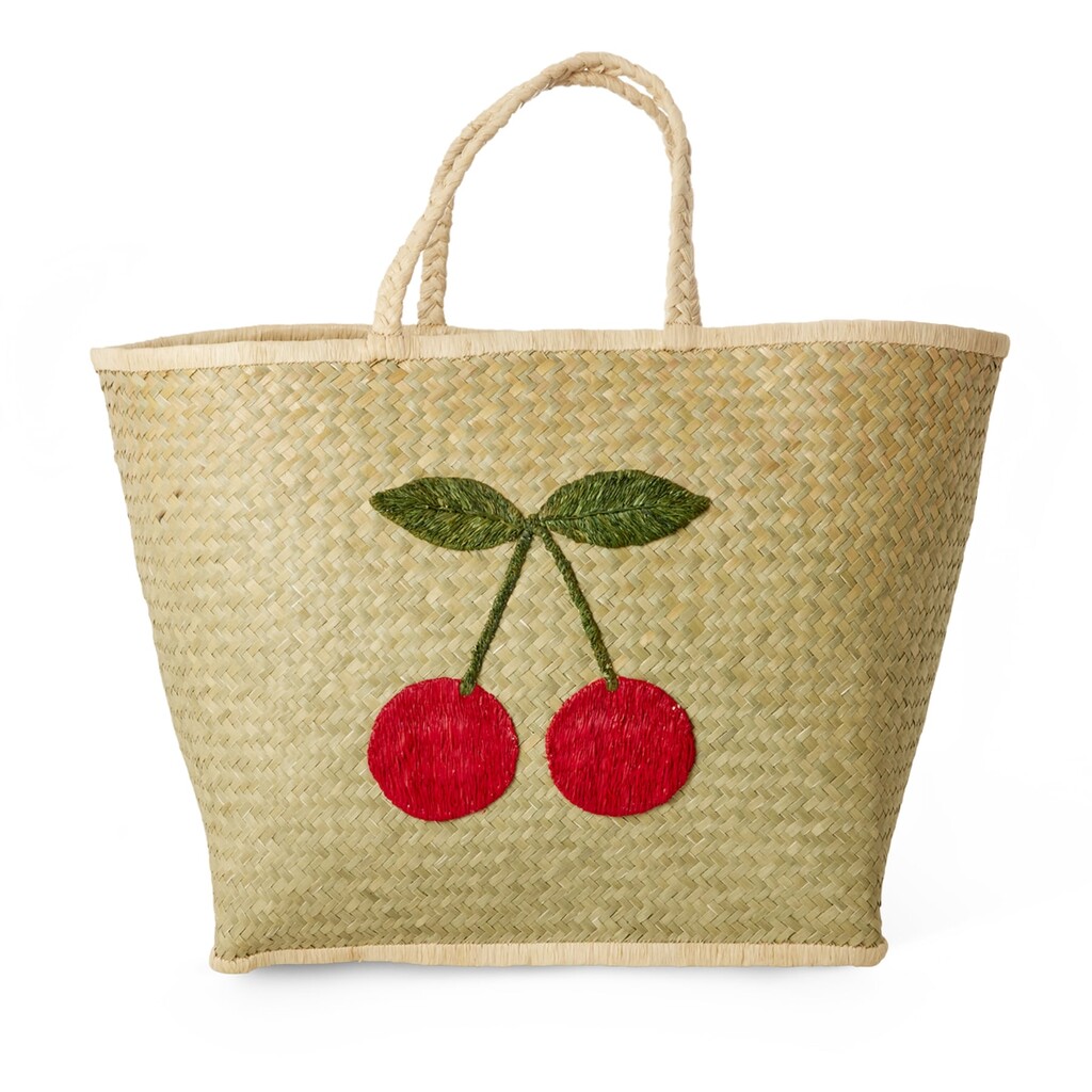 RICE Raffia Tasche Kirsche online kaufen bei SKANDEKO