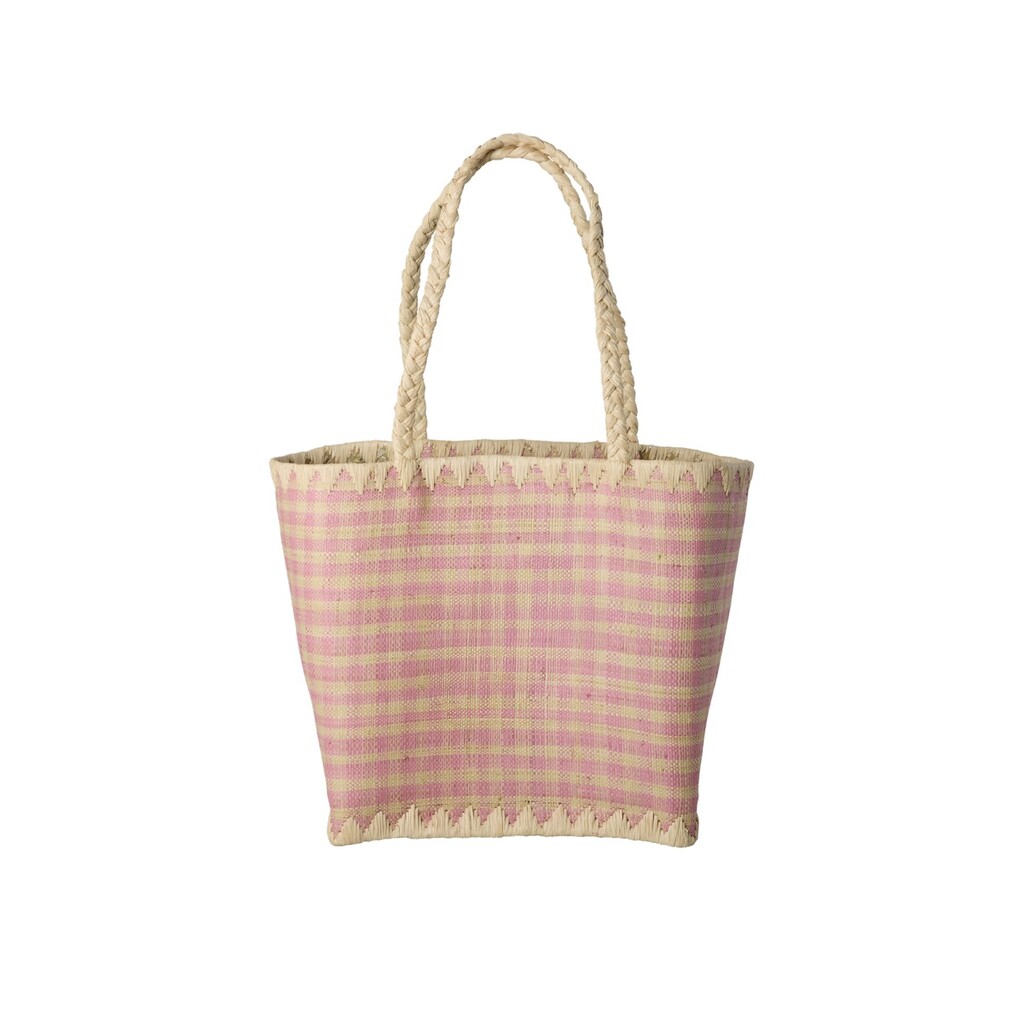 Raffia Tasche Pink