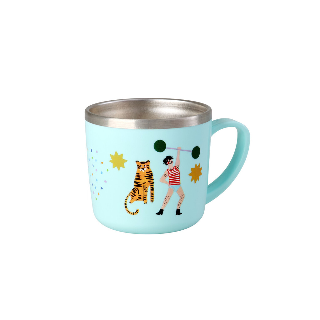 Edelstahl Babybecher Kinderbecher Fun Fair mit Henkel