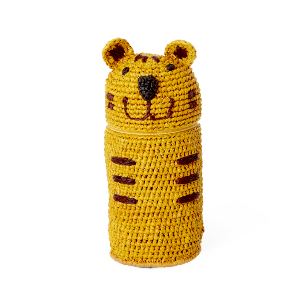 Stifttasche, Federtasche, Stifthalter Raffia