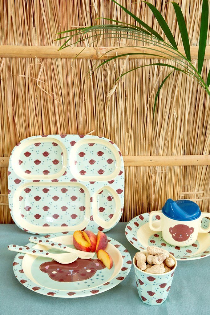RICE tiefer Kinderteller Monkey online kaufen bei SKANDEKO (Ansicht 2)