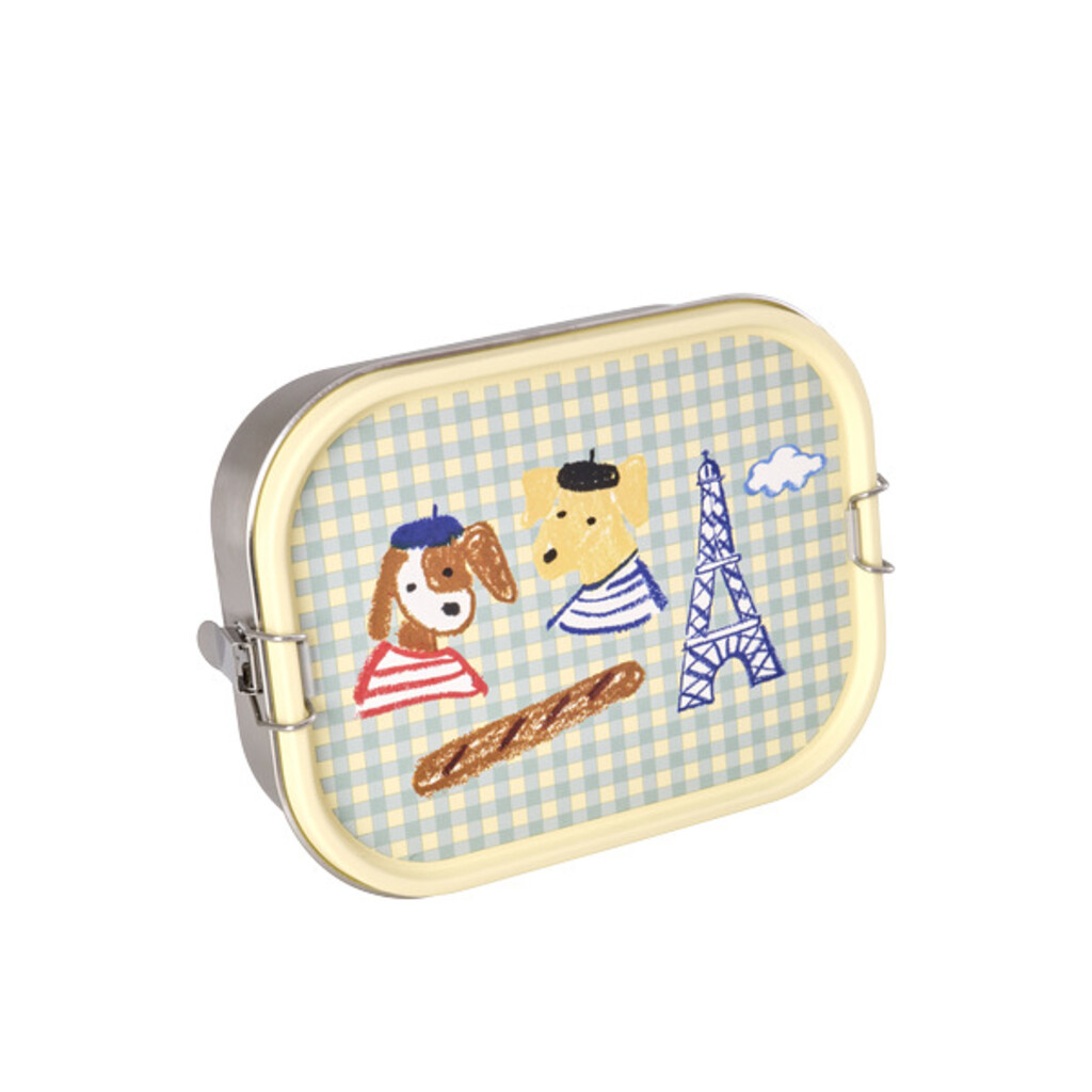RICE Kinder Brotdose aus Edelstahl Kids in Paris