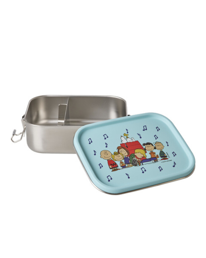 RICE Kleine Lunchbox Brotdose für Kinder mit Snoopy Print