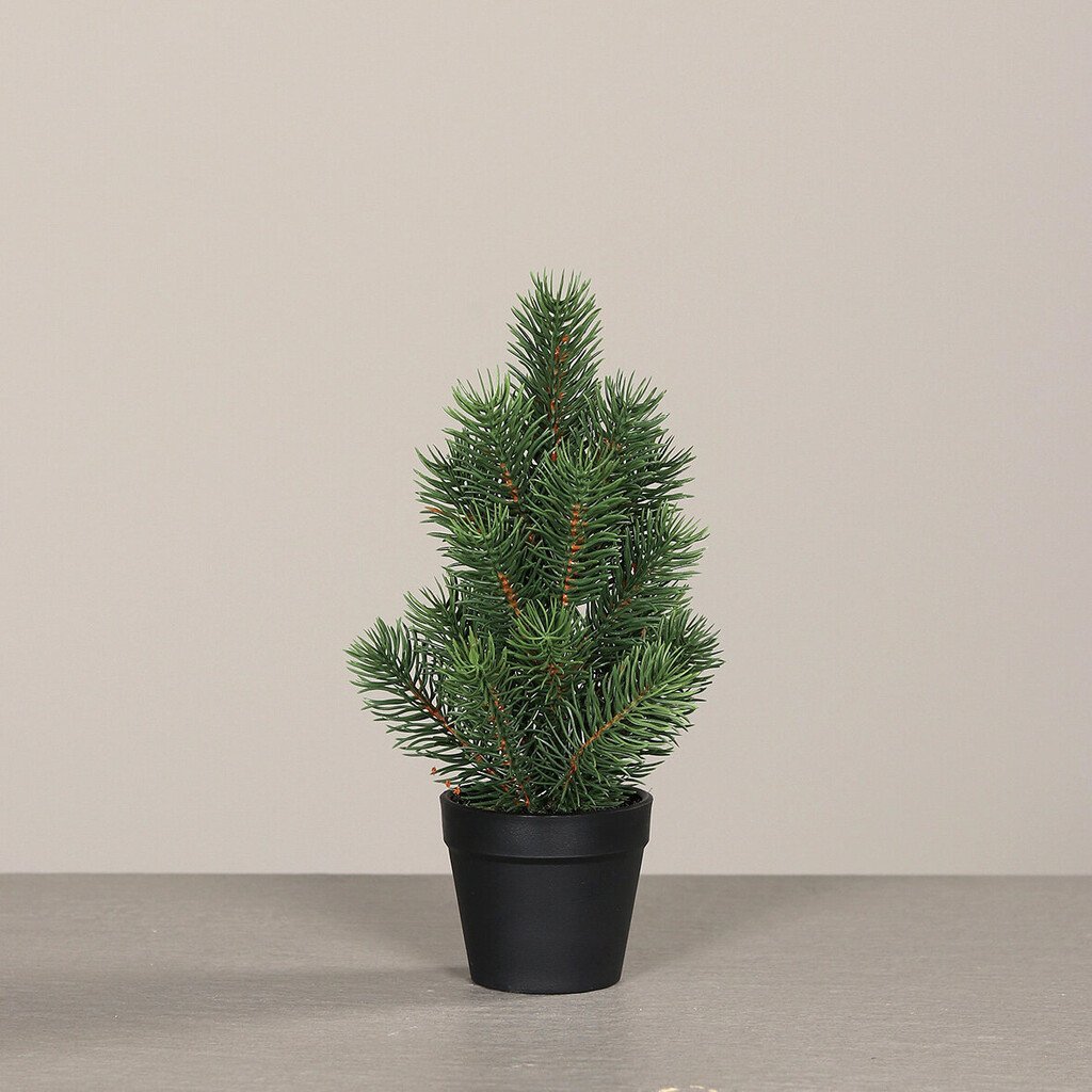 Tannenbaum, künstlich, grün, im Topf