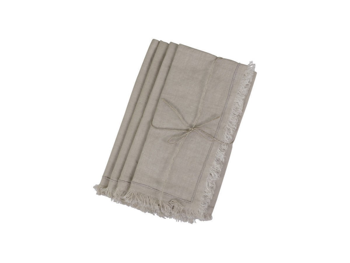 Serviette mit Fransen im 4er Set