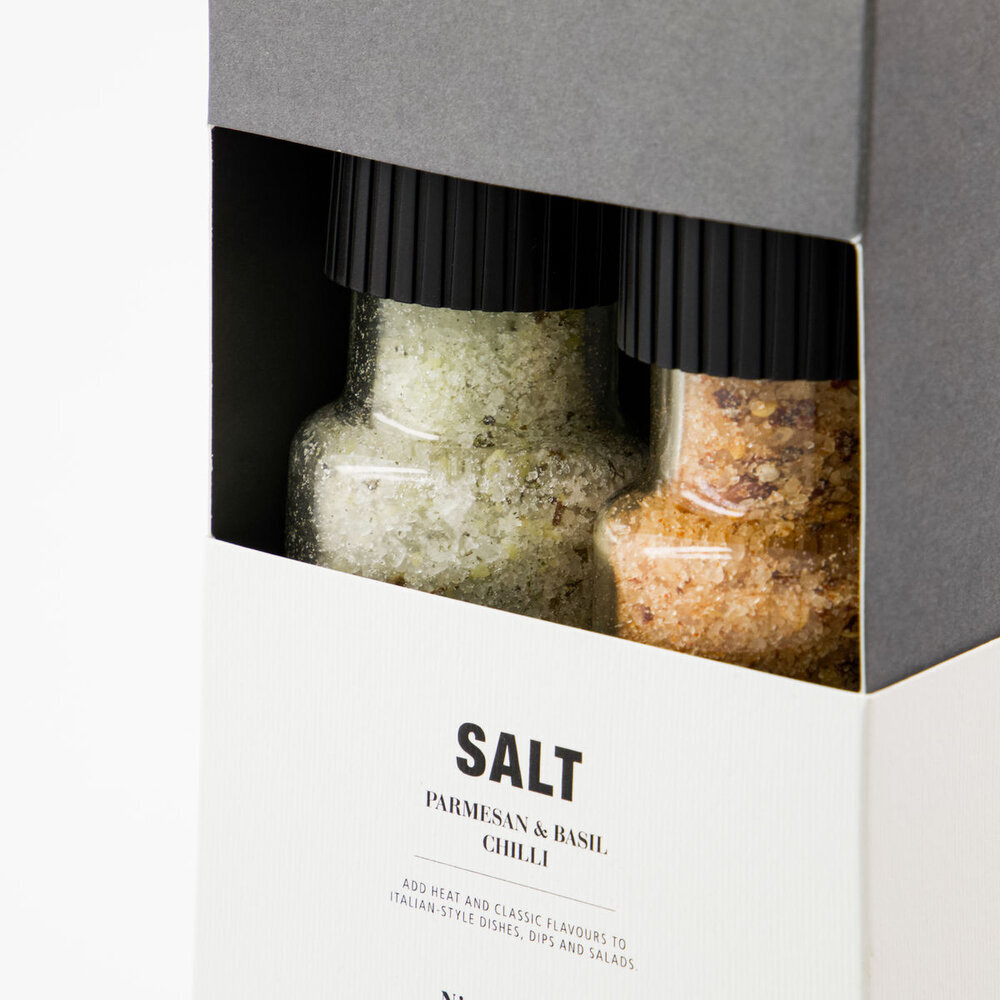 Geschenkbox, Nicolas Vahé Parmesan & Basil Salz