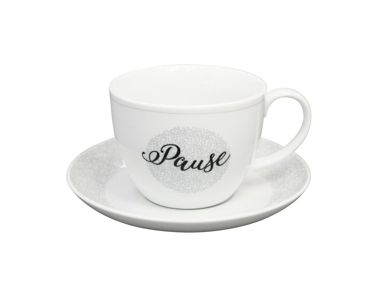 Krasilnikoff Tasse mit Untertasse Stardust Pause online kaufen bei SKANDEKO