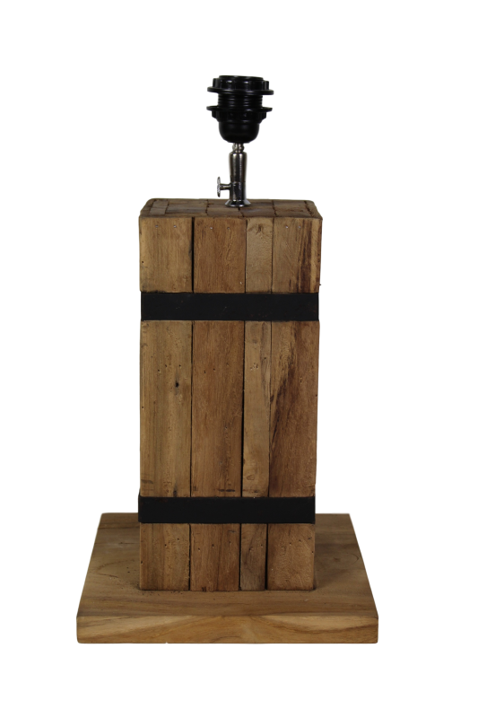 HSM Collection Tischlampe Singa Teak/Eisen online kaufen bei SKANDEKO