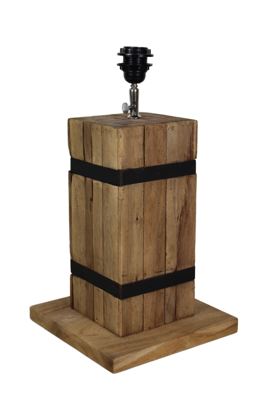 HSM Collection Tischlampe Singa Teak/Eisen online kaufen bei SKANDEKO (Ansicht 2)