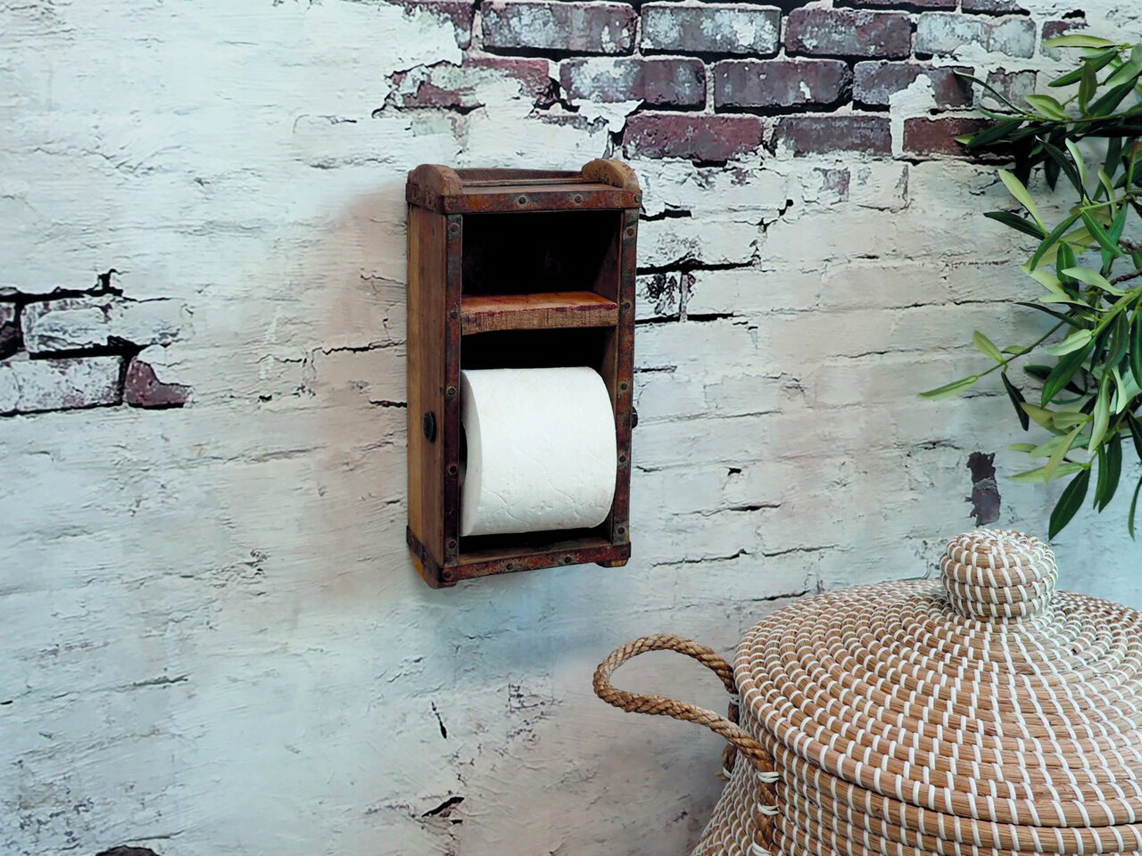 Chic Antique Toilettenpapierhalter in Ziegelform online kaufen bei SKANDEKO (Ansicht 2)