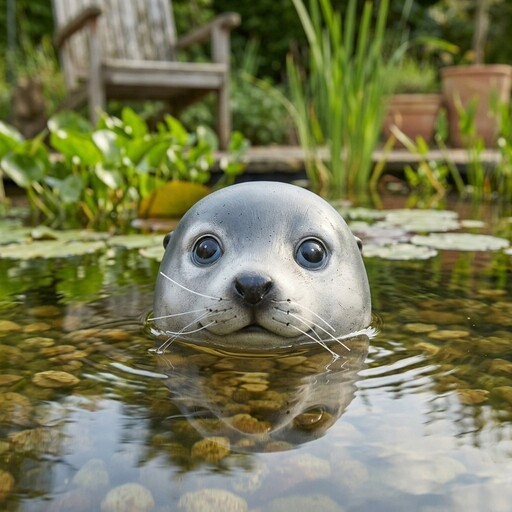 Impressionen zu Boltze Schwimmfigur Poggy Seehund, Bild 2